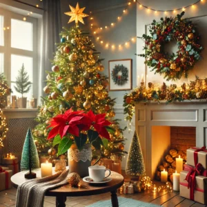 decorar-con-plantas-en-navidad